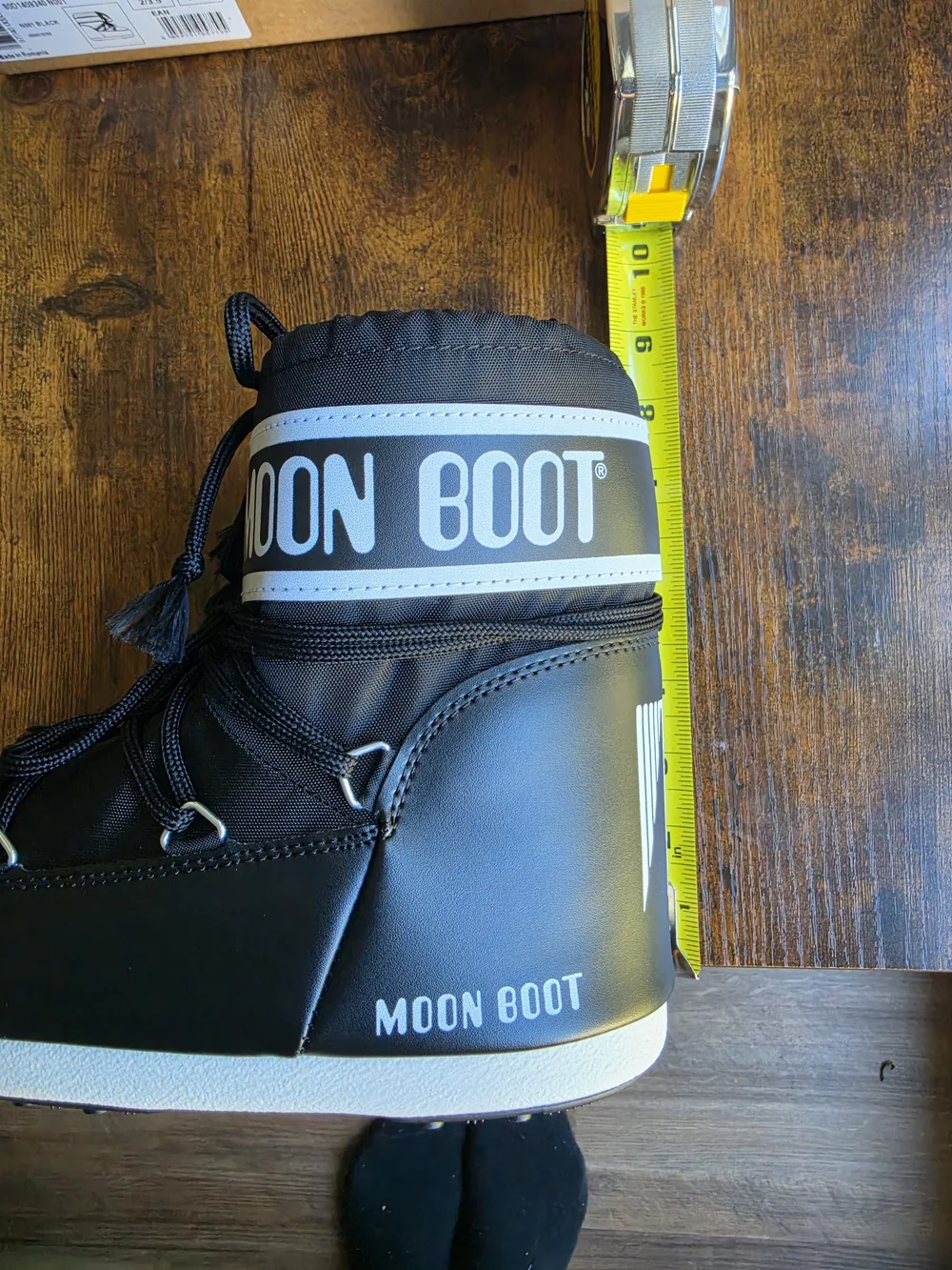 Moon Boot MB Icon Low Nylon Black Snow Boots - Size US 2/3.5 (EU 33/35)